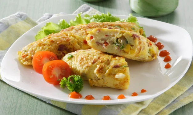 Sarapan Pagi Dengan Menu Hidangan Omelet