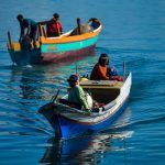 Mata Pencarian Nelayan Mencari Hewan Di Laut