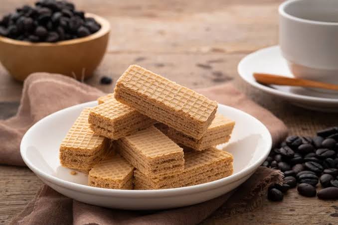 Jajanan Gulungan Wafer Dengan Berbagai Rasa