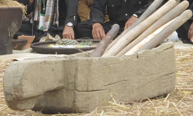 Benda Tradisional Lesung Pada Sebuah Pembuatan Masakan