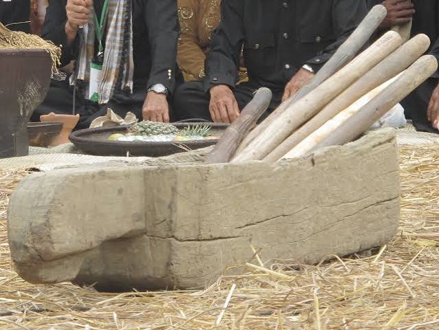 Benda Tradisional Lesung Pada Sebuah Pembuatan Masakan