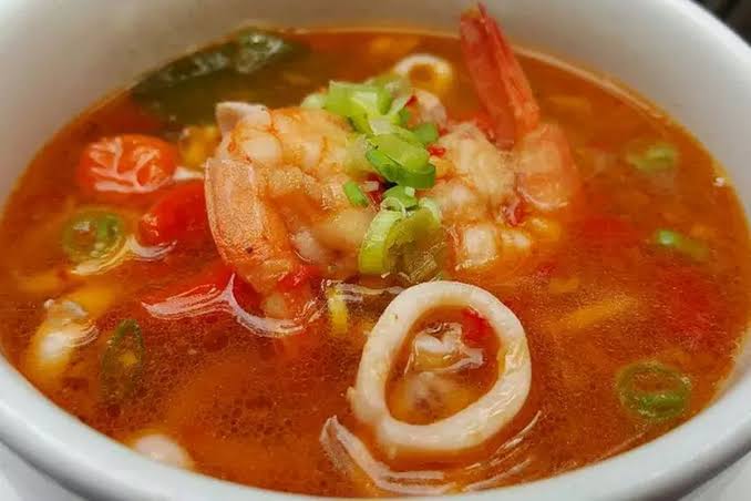 Sebuah Hidangan Masakan Tomyam Dengan Rasa Khas